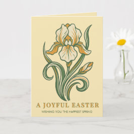 Tarjeta Modern Botanical Easter Blessings