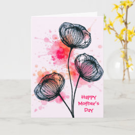 Tarjeta Modern Botanical Illustration