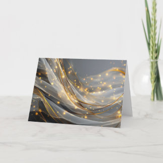 Tarjeta Modern Gold Swirl Greeting Card