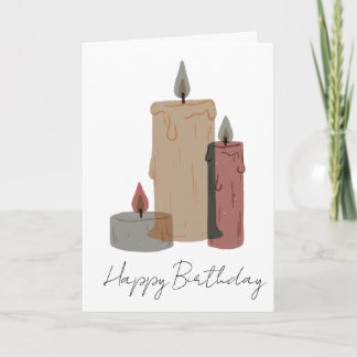 Tarjeta Modern Minimalist Birthday Greeting