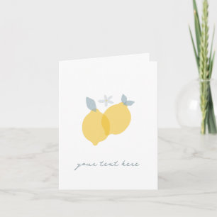 Tarjeta Modern Pastel Citrus Lemons