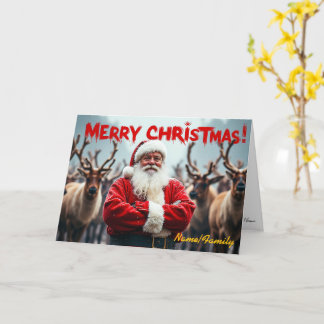 Tarjeta Modern Santa Claus