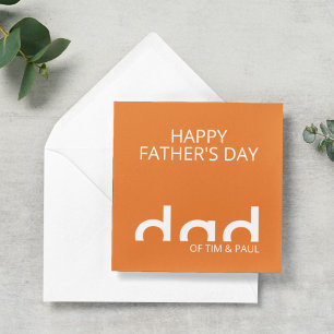 Tarjeta Modern Simple Dad Design for Fathers Day