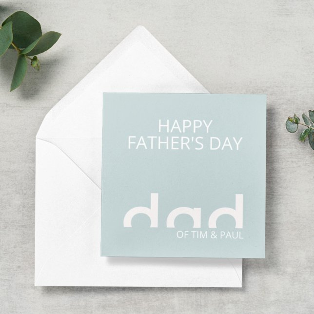 Tarjeta Modern Simple Dad Design for Fathers Day (Subido por el creador)