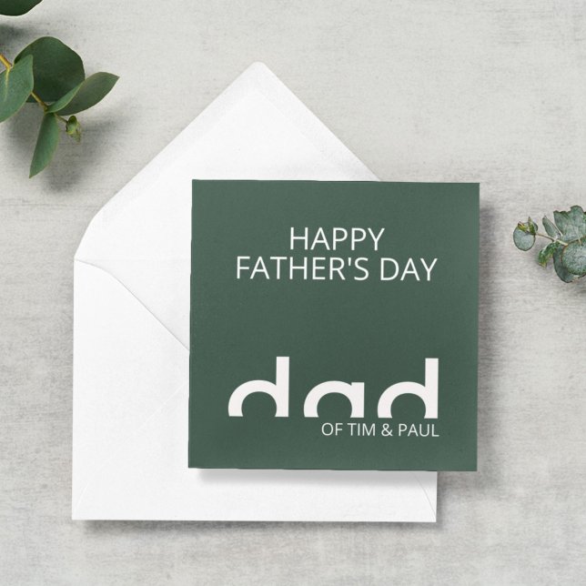 Tarjeta Modern Simple Dad Design for Fathers Day (Subido por el creador)