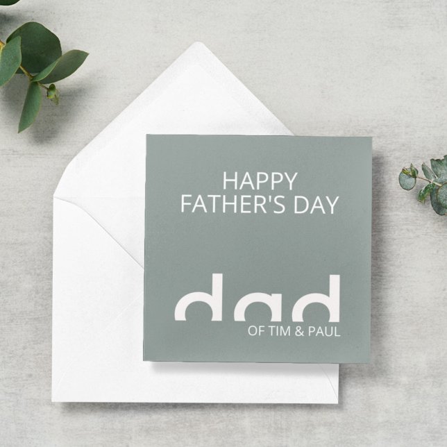 Tarjeta Modern Simple Dad Design for Fathers Day (Subido por el creador)