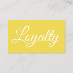 Tarjeta moderna amarilla elegante de la lealtad