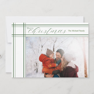 Tarjeta moderna (blanca) para Navidades retorcidos