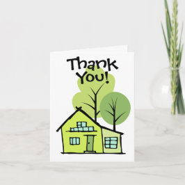 Tarjeta Moderna Casa Realtor Cliente Gracias