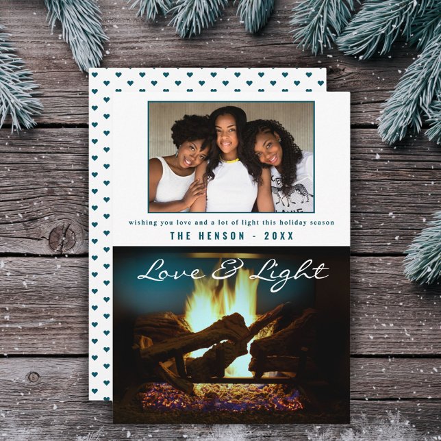 Tarjeta Moderna chimenea de leña de fuego Navidades acoged (Subido por el creador)