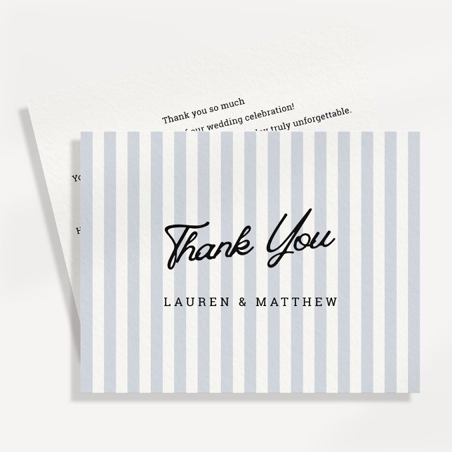 Tarjeta moderna de agradecimiento de boda con letr (Subido por el creador)