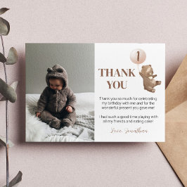 Tarjeta moderna de agradecimiento para cumpleaños 