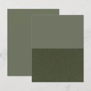 Tarjeta moderna de aviso de fecha de boda con musg