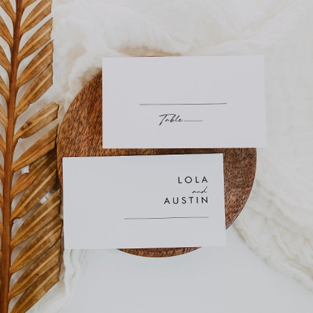 Tarjeta moderna de Boda plana Minimalista (Subido por el creador)