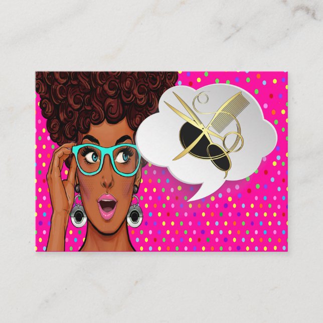 Tarjeta moderna de cita de arte pop diva (Anverso)