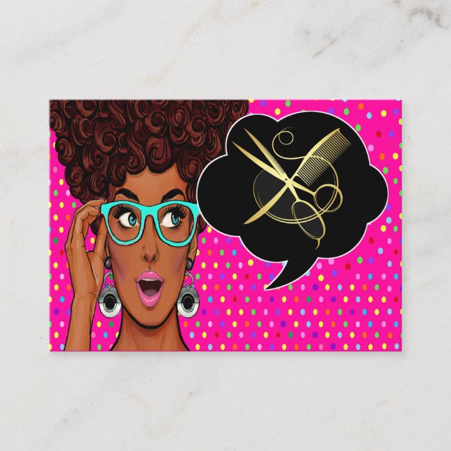 Tarjeta moderna de cita de arte pop diva (Anverso)