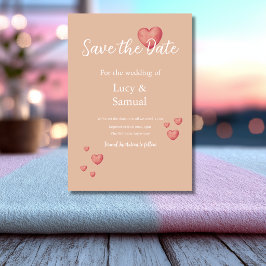 Tarjeta moderna de corazón rosa para guardar la fe