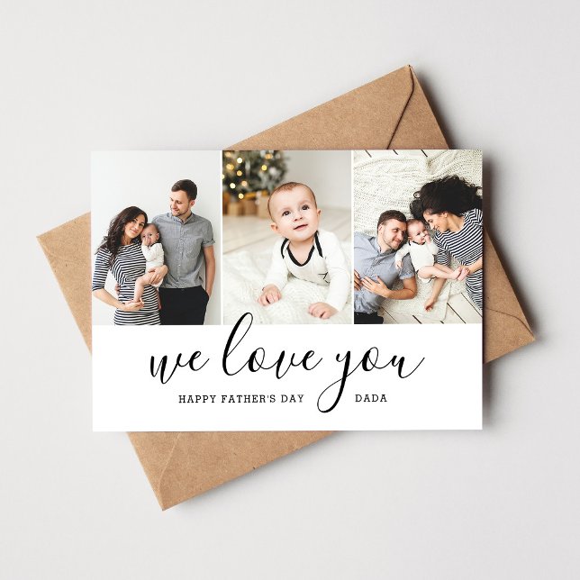 Tarjeta moderna de Día del Padre Dadá 3 Collages d (Subido por el creador)