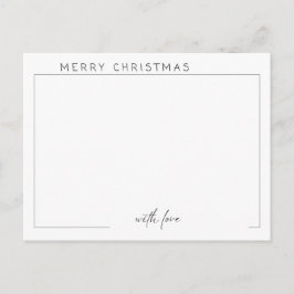 Tarjeta moderna de diseño simple para Navidades fo