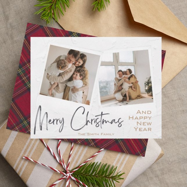 Tarjeta moderna de fotos de navidad de merry minim (Subido por el creador)