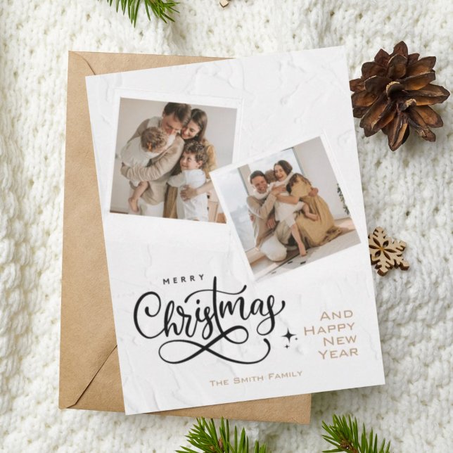 Tarjeta moderna de fotos de navidad de merry minim (Subido por el creador)
