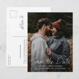 Tarjeta moderna de guardar la fecha de la boda con