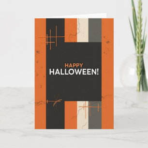 Tarjeta moderna de Halloween feliz