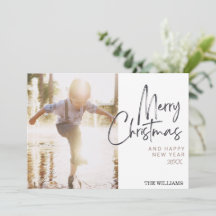 Tarjeta moderna de Navidades alegres