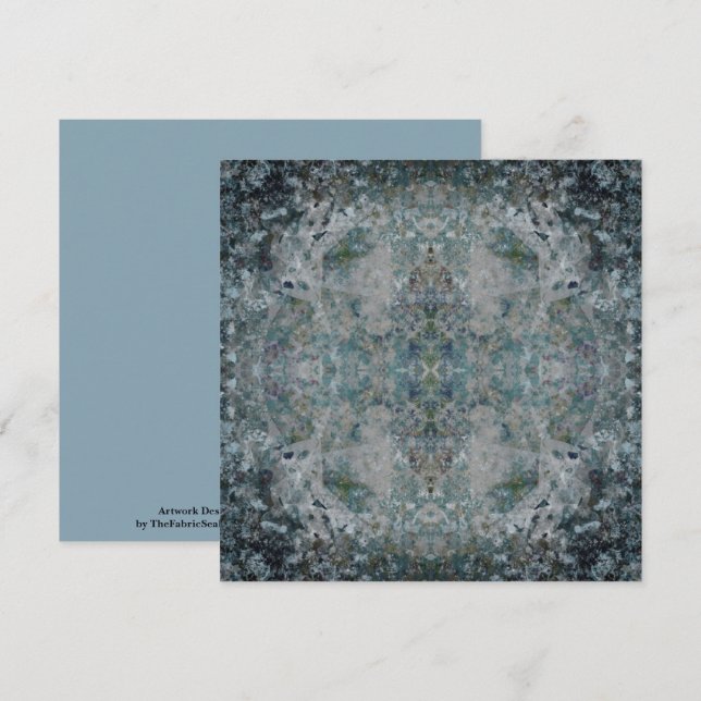 Tarjeta Moderna, De Una Especie De Arte Abstracto En Un Se (Anverso / Reverso)