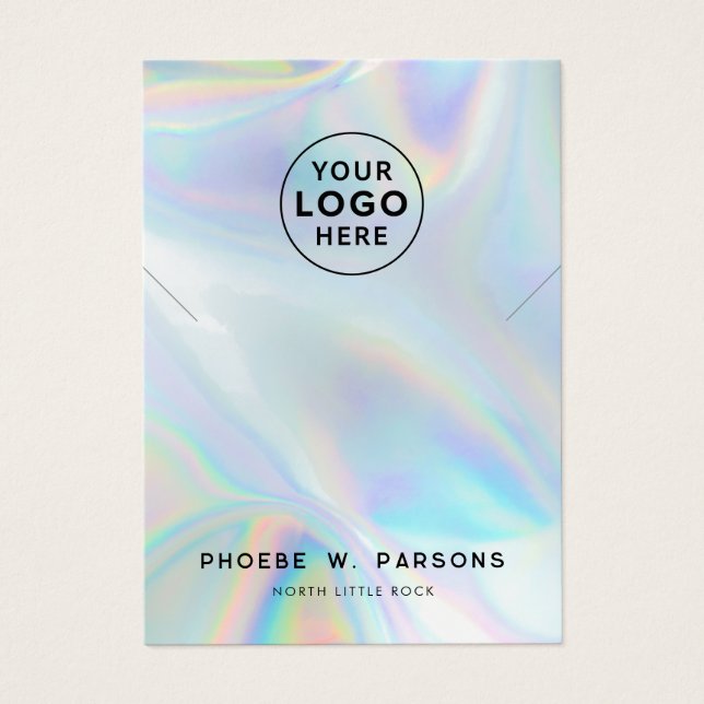 Tarjeta moderna de visualización de joyas de colla (Frente)