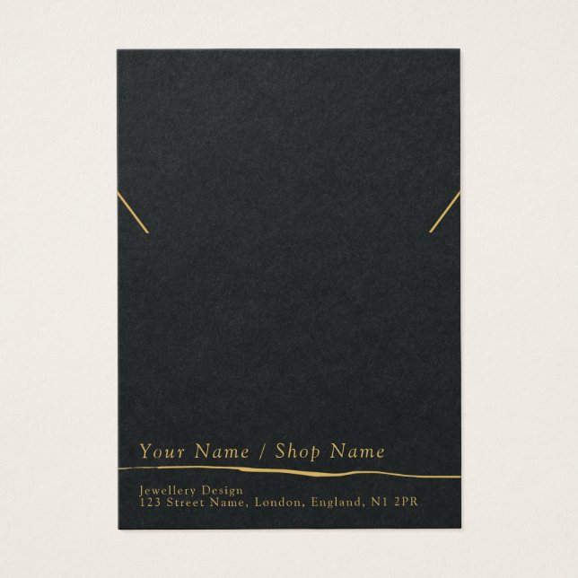 Tarjeta moderna de visualización mínima de collar  (Frente)