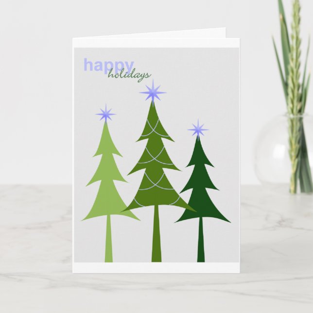 Tarjeta moderna del día de fiesta (Anverso)