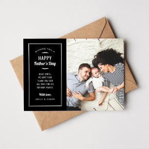 Tarjeta moderna del Día del Padre Fotográfico para