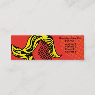 Tarjeta moderna del perfil del estallido