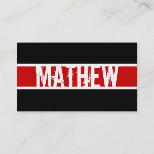 Tarjeta moderna del perfil del monograma