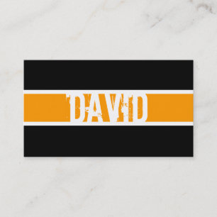 Tarjeta moderna del perfil del monograma