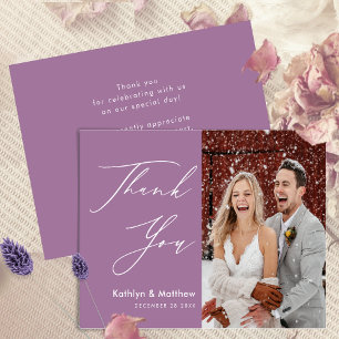 Tarjeta Moderna Elegante Mauve Purple