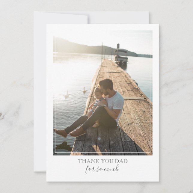 Tarjeta moderna elegante para el día del padre (Anverso)