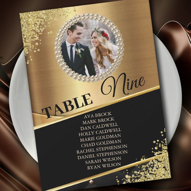 Tarjeta moderna elegante para la tabla de asientos (Subido por el creador)