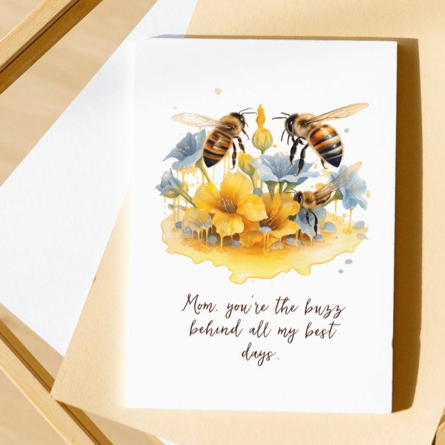 Tarjeta Moderna escritura acuarela Floral feliz día de las (Subido por el creador)