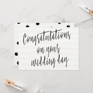 Tarjeta Moderna "Felicitaciones por tu día de bodas"