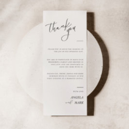 Tarjeta Moderna Minimalista de agradecimiento a ca