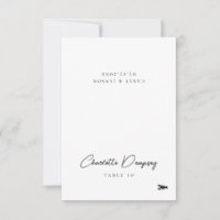 Tarjeta moderna Minimalista para Boda