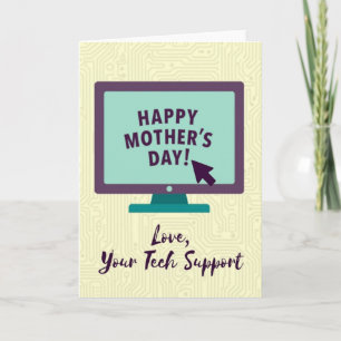 Tarjeta moderna para el día de la madre