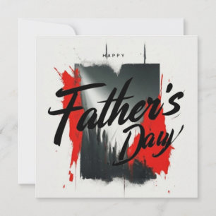 Tarjeta moderna para el Día del Padre tipográfico