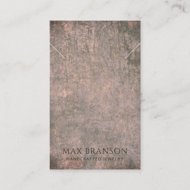 Tarjeta moderna para mostrar el collar de Coca Bro (Anverso)