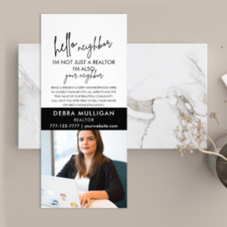 Tarjeta moderna para rack de marketing inmobiliari