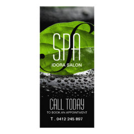 Tarjeta moderna para rack de spa