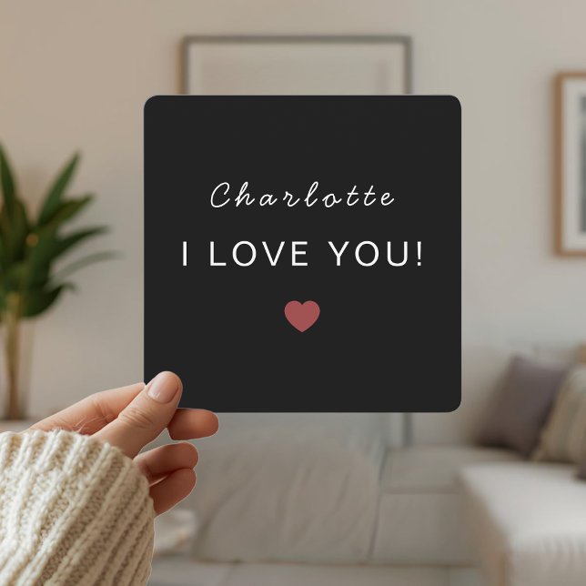 Tarjeta moderna personalizada del Día de San Valen (Subido por el creador)