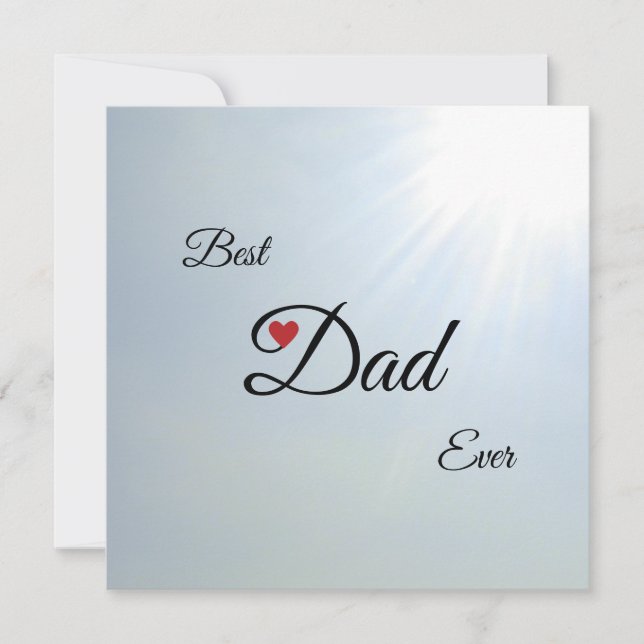 Tarjeta moderna personalizada del Día del Padre (Anverso)